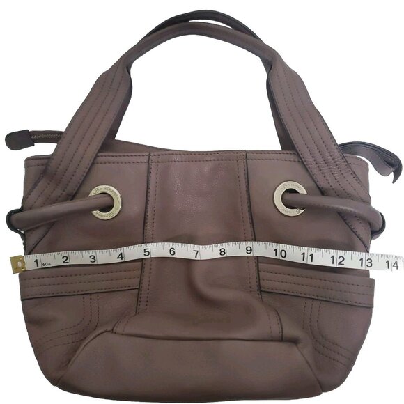 B Makowsky 100% Genuine Leather Hobo Shoulder Bag Taupe Designer Classic… - Picture 4 of 15